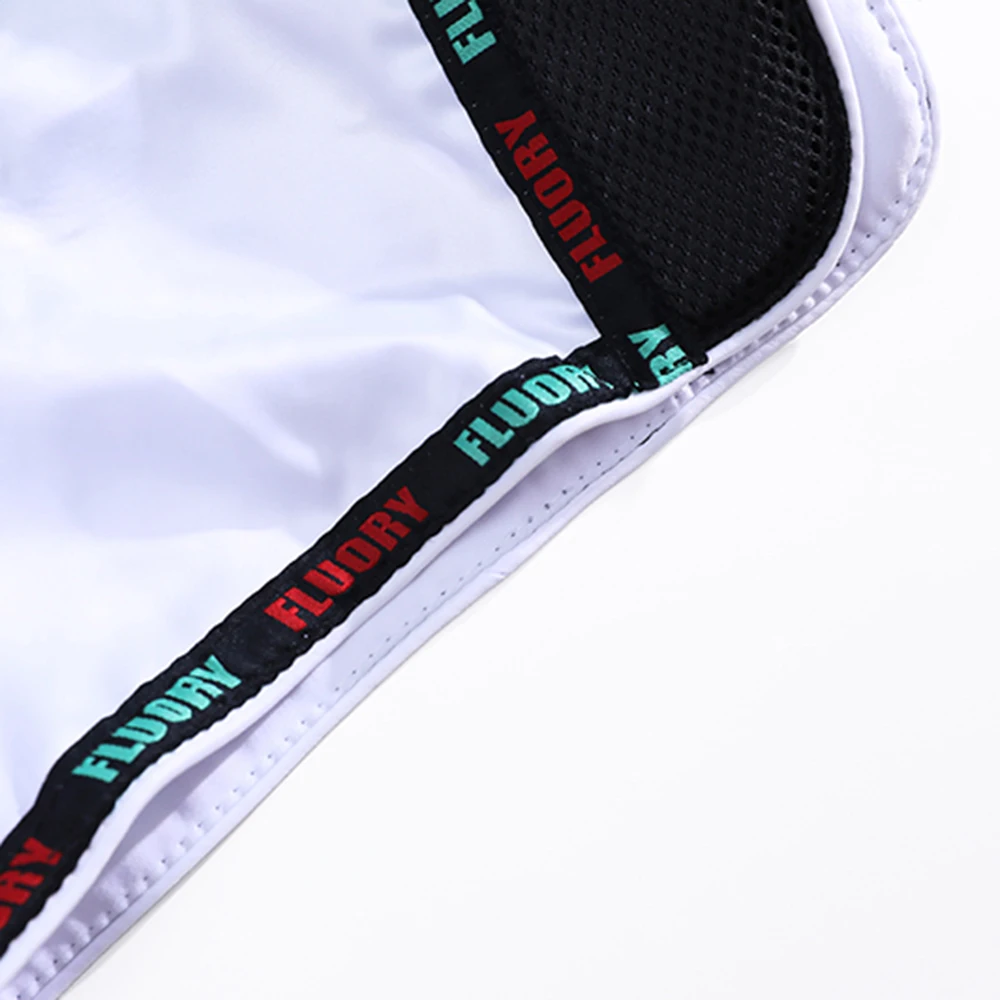Fluory Muay Thai Boxing Shorts Colorful Line Rose Embroidery Women's Fitness Gym Sportswear Active Wear Casual Pants