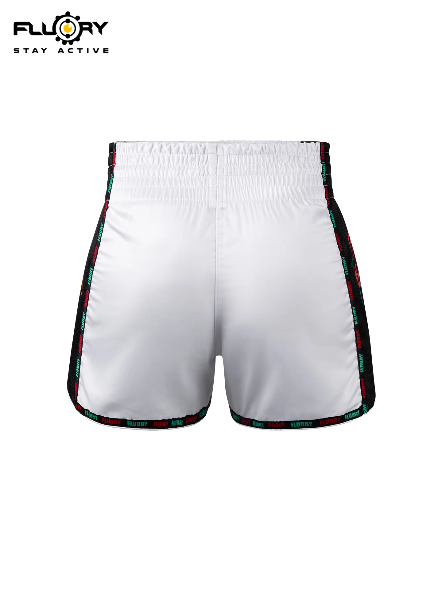Fluory Muay Thai Boxing Shorts Colorful Line Rose Embroidery Women's Fitness Gym Sportswear Active Wear Casual Pants