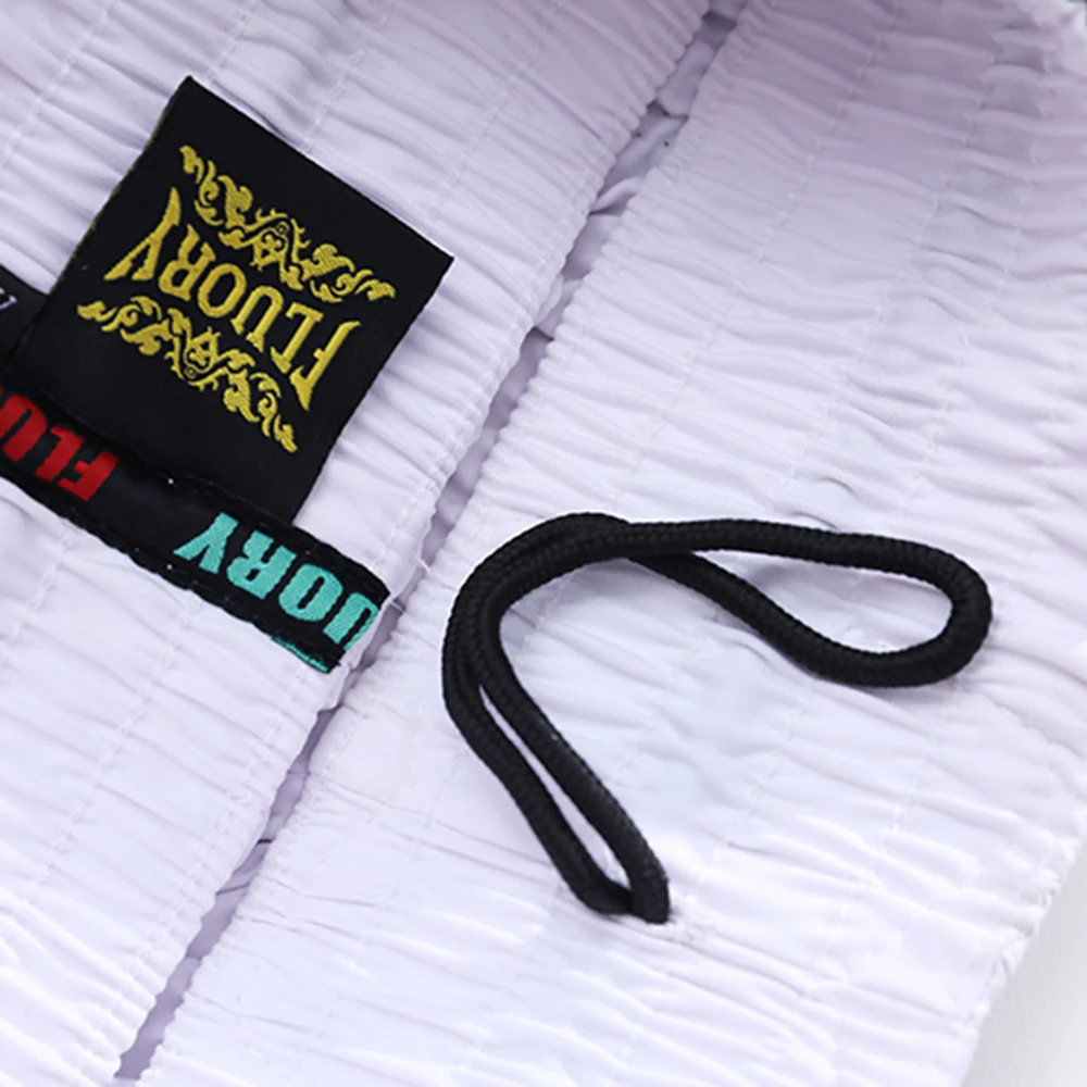 Fluory Muay Thai Boxing Shorts Colorful Line Rose Embroidery Women's Fitness Gym Sportswear Active Wear Casual Pants