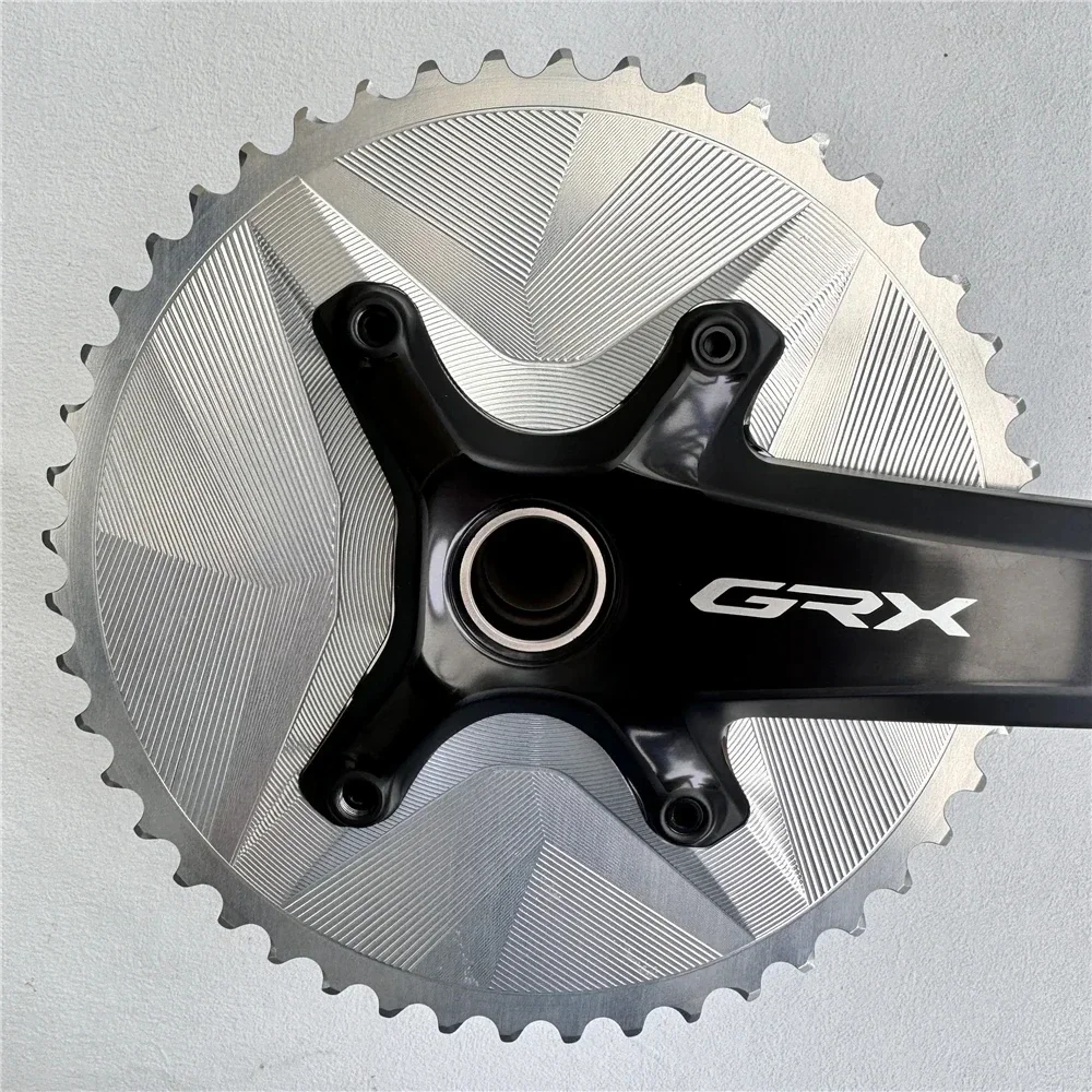 Gravel Bike Chainrings Set Round for Chainring Set 2-speed Round AERO for Shimano GRX 820/810 Shimano Asymmetric