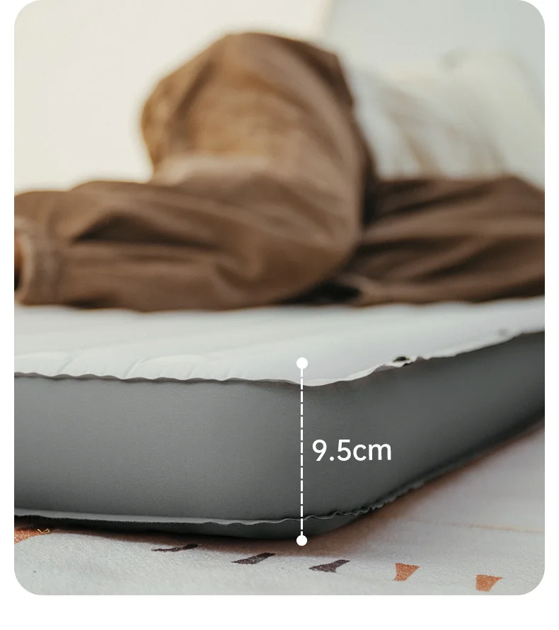 Naturehike Libamboo Inflatable Cushion Camping Ultralight Mat Outdoor Foot Pump Sleeping Pad 2 In 1 Backpacking Air Mattress