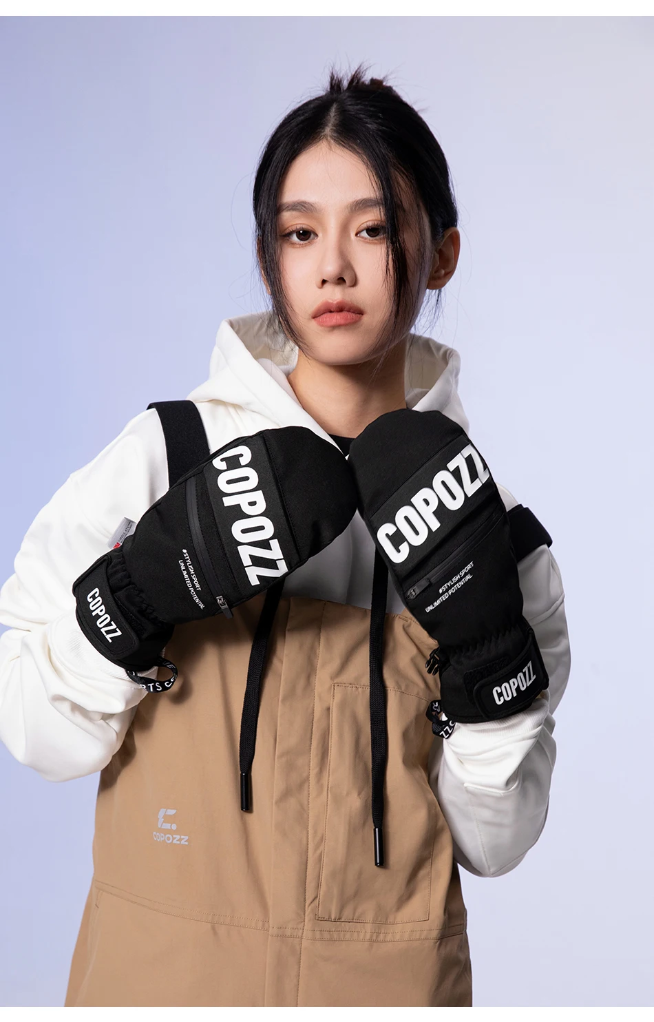 COPOZZ 3M Thinsulate Thick Adult Teenage Professional Snowboard Ski Gloves Windproof Winter Warm Thermal Snow Mittens Snowmobile