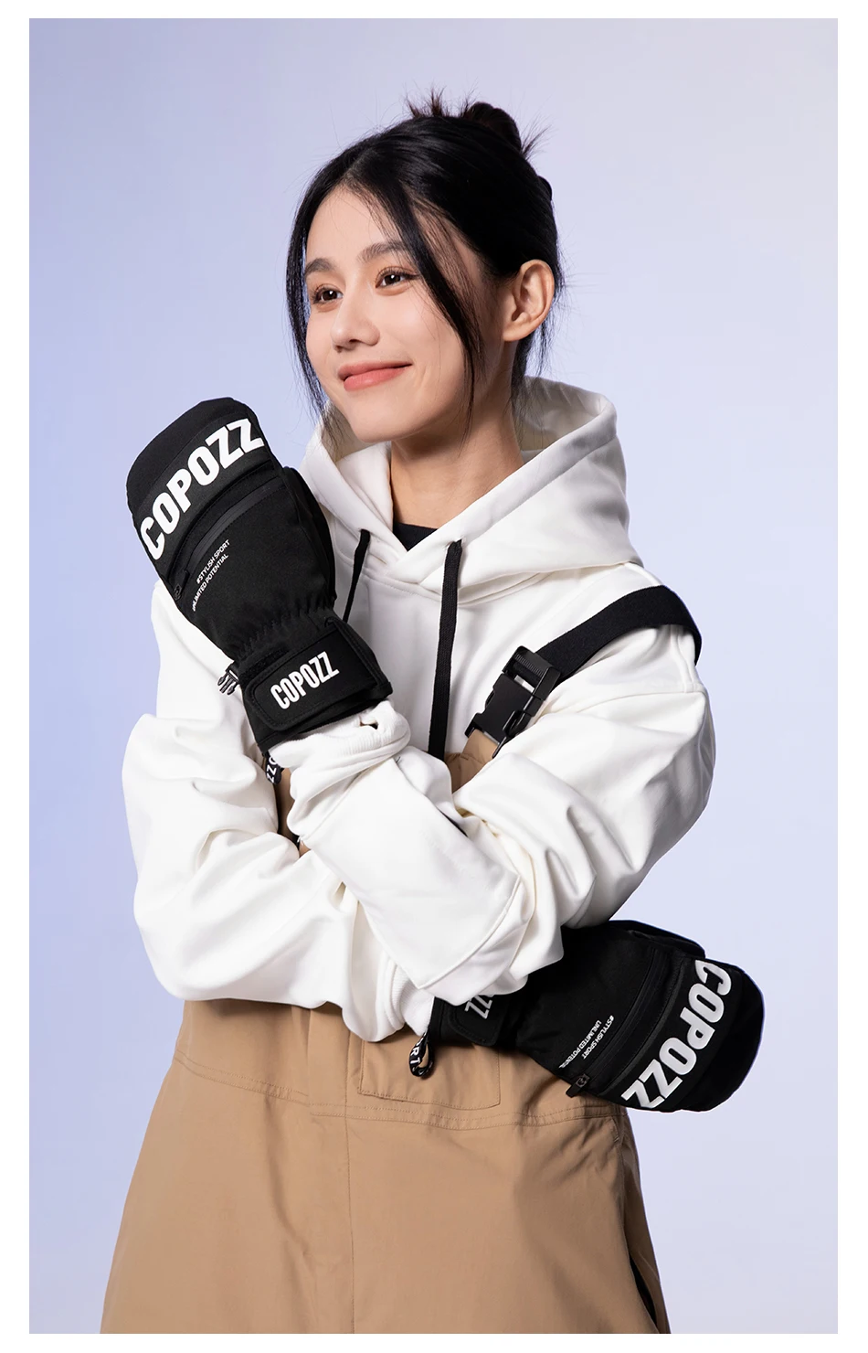 COPOZZ 3M Thinsulate Thick Adult Teenage Professional Snowboard Ski Gloves Windproof Winter Warm Thermal Snow Mittens Snowmobile