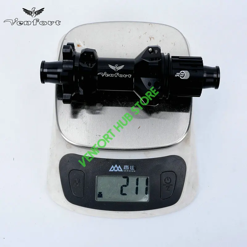 2022 NEW Black VENFORT 240 EXP 180 MTB Bike 28H Naben 6-bolt In Front 100*15 Rear142 *12mm 100/135mmUltra Light MTB HUB