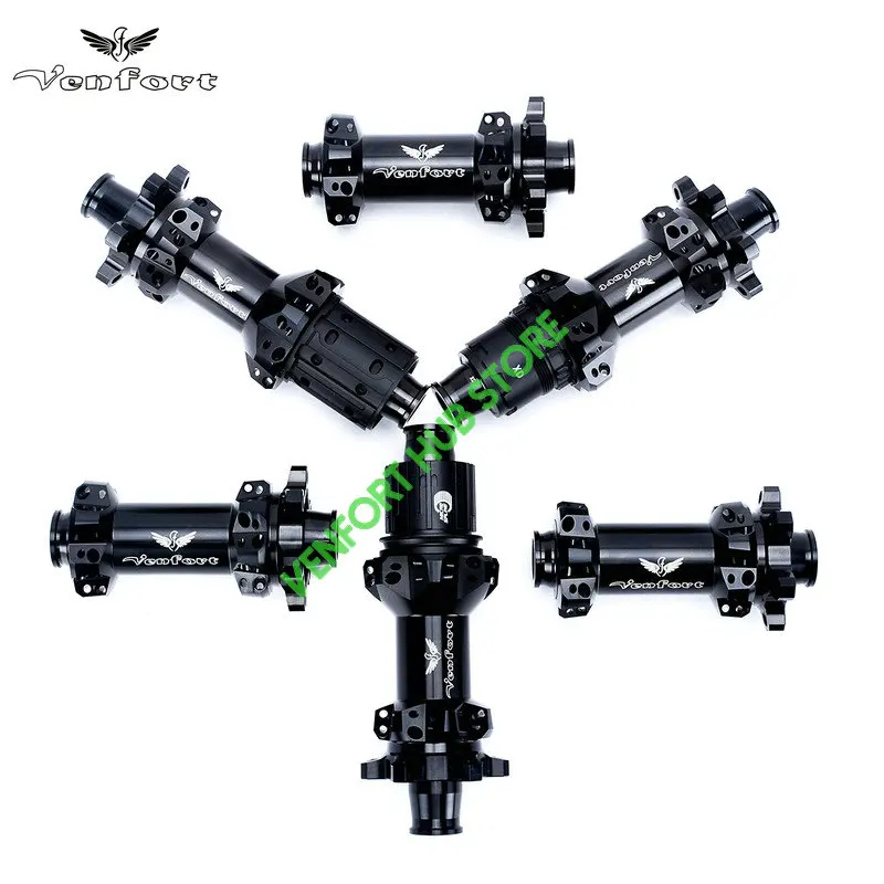 2022 NEW Black VENFORT 240 EXP 180 MTB Bike 28H Naben 6-bolt In Front 100*15 Rear142 *12mm 100/135mmUltra Light MTB HUB