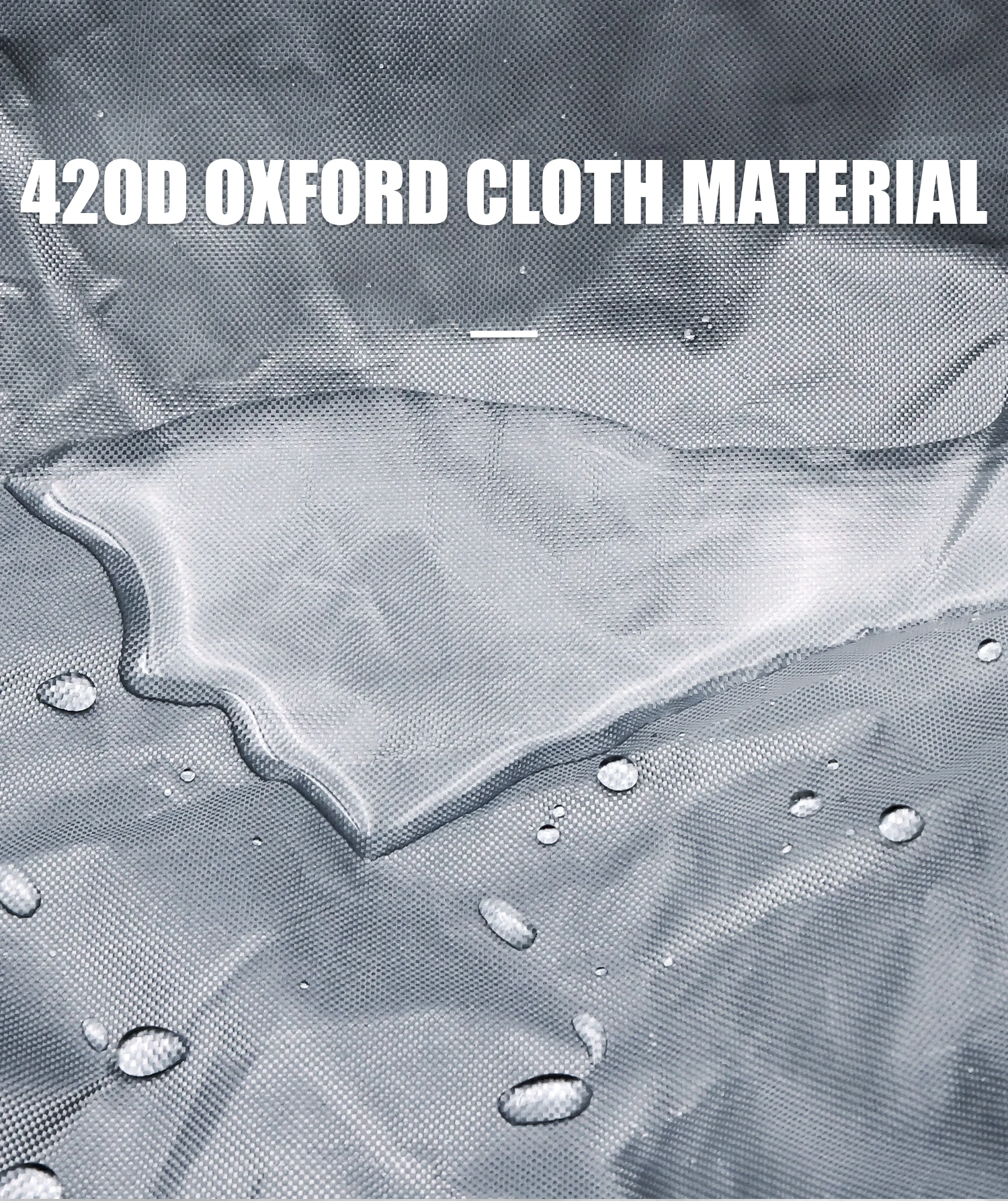 KOETSU 420D Marine Grade Anti-Fade and Tear-Resistant Rubber Boat Cover Sunshade Inflatable Boat Cover Silver Boat Cover