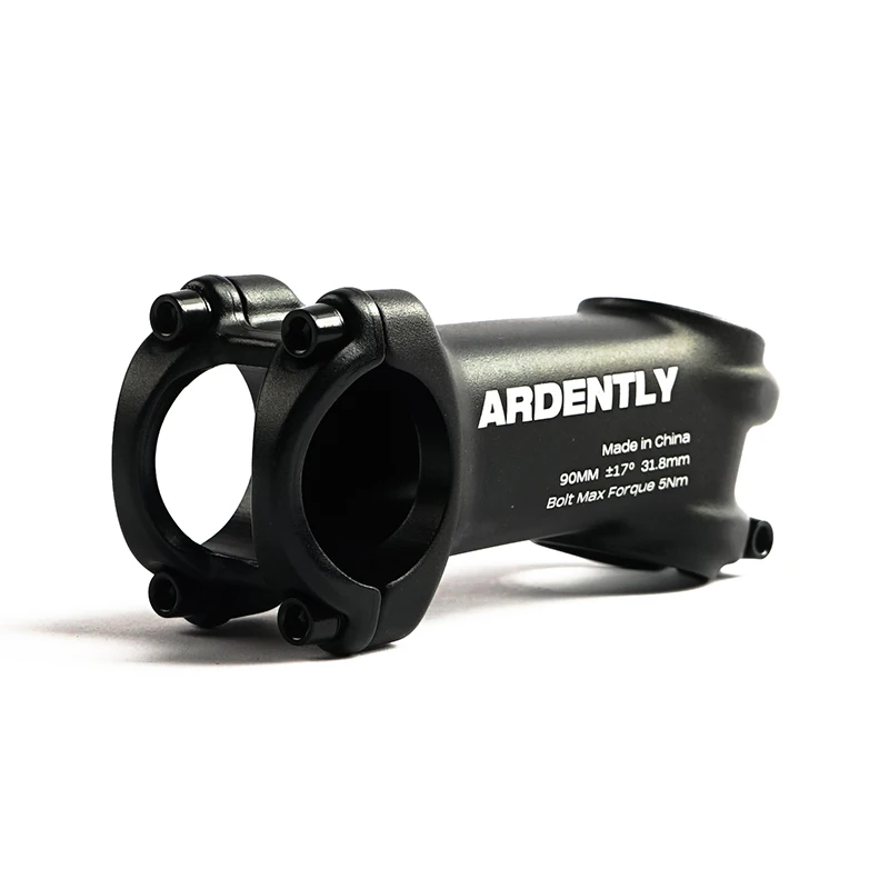 Ardently Aluminum Bicycle Stem 17 Degree Fixed Gear Mtb Mountain Road Bike Handlebar Stem 31.8mm x 90 110mm Cycling Accessories
