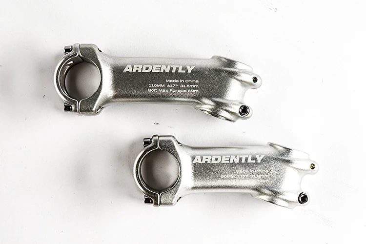 Ardently Aluminum Bicycle Stem 17 Degree Fixed Gear Mtb Mountain Road Bike Handlebar Stem 31.8mm x 90 110mm Cycling Accessories