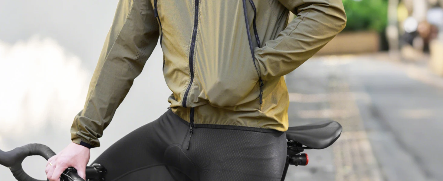 WOSAWE Unisex Cycling Jacket Water-Resistant Lightweight Men's Windbreaker Dual-Headed YKK Zipper Reflective