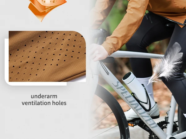 WOSAWE Unisex Cycling Jacket Water-Resistant Lightweight Men's Windbreaker Dual-Headed YKK Zipper Reflective