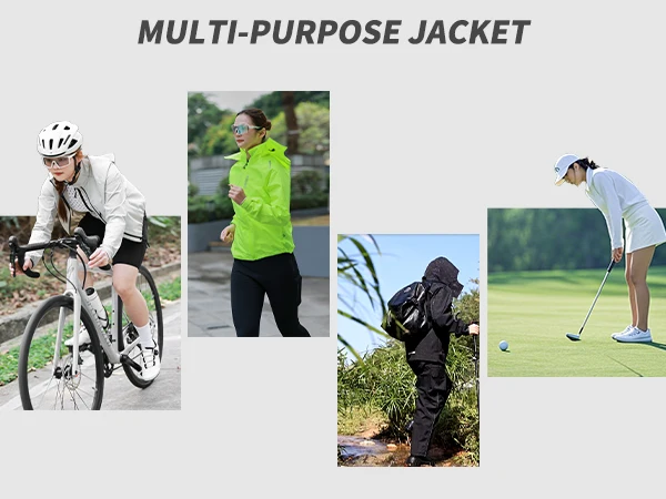 WOSAWE Unisex Cycling Jacket Water-Resistant Lightweight Men's Windbreaker Dual-Headed YKK Zipper Reflective
