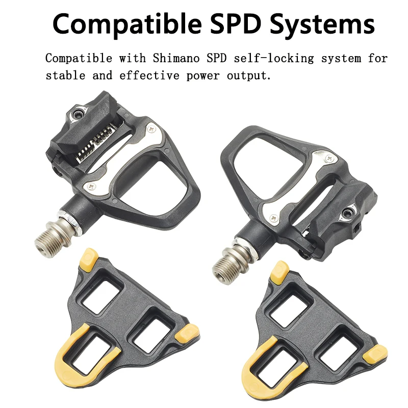 RACEWORK Road Bike Pedal Sealed Bearings Sagging Ultra-light Nylon Self-locking SPD System Road Bicycle Pedals