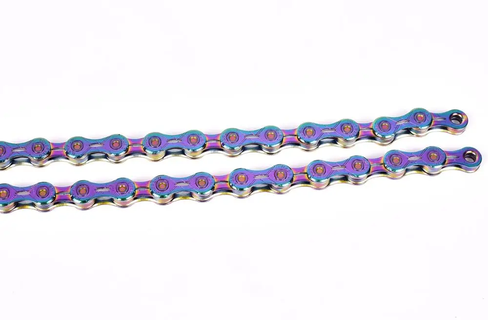 SUMC 9 10 11 12 speed Bicycle Rainbow Chain Colorful MTB Mountain Road Bike Shifting Chain With Missinglink For Shimano Sram