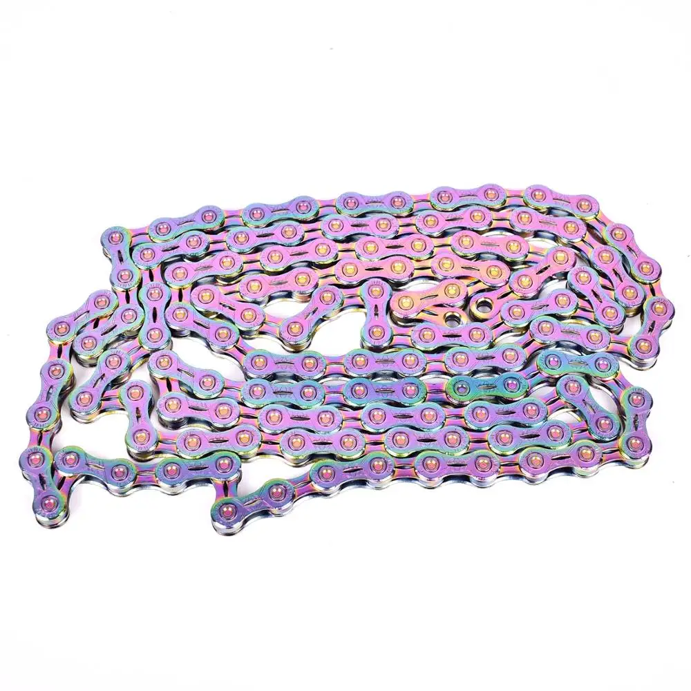 SUMC 9 10 11 12 speed Bicycle Rainbow Chain Colorful MTB Mountain Road Bike Shifting Chain With Missinglink For Shimano Sram