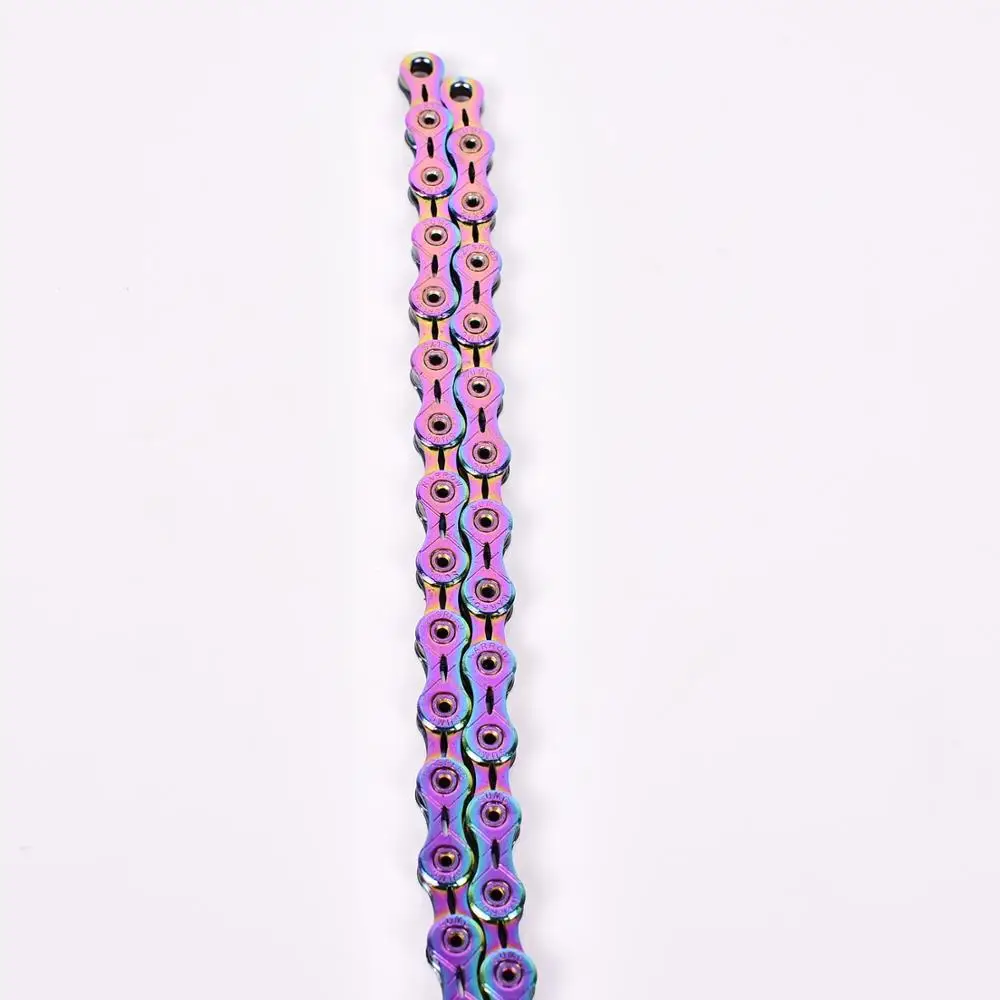 SUMC 9 10 11 12 speed Bicycle Rainbow Chain Colorful MTB Mountain Road Bike Shifting Chain With Missinglink For Shimano Sram