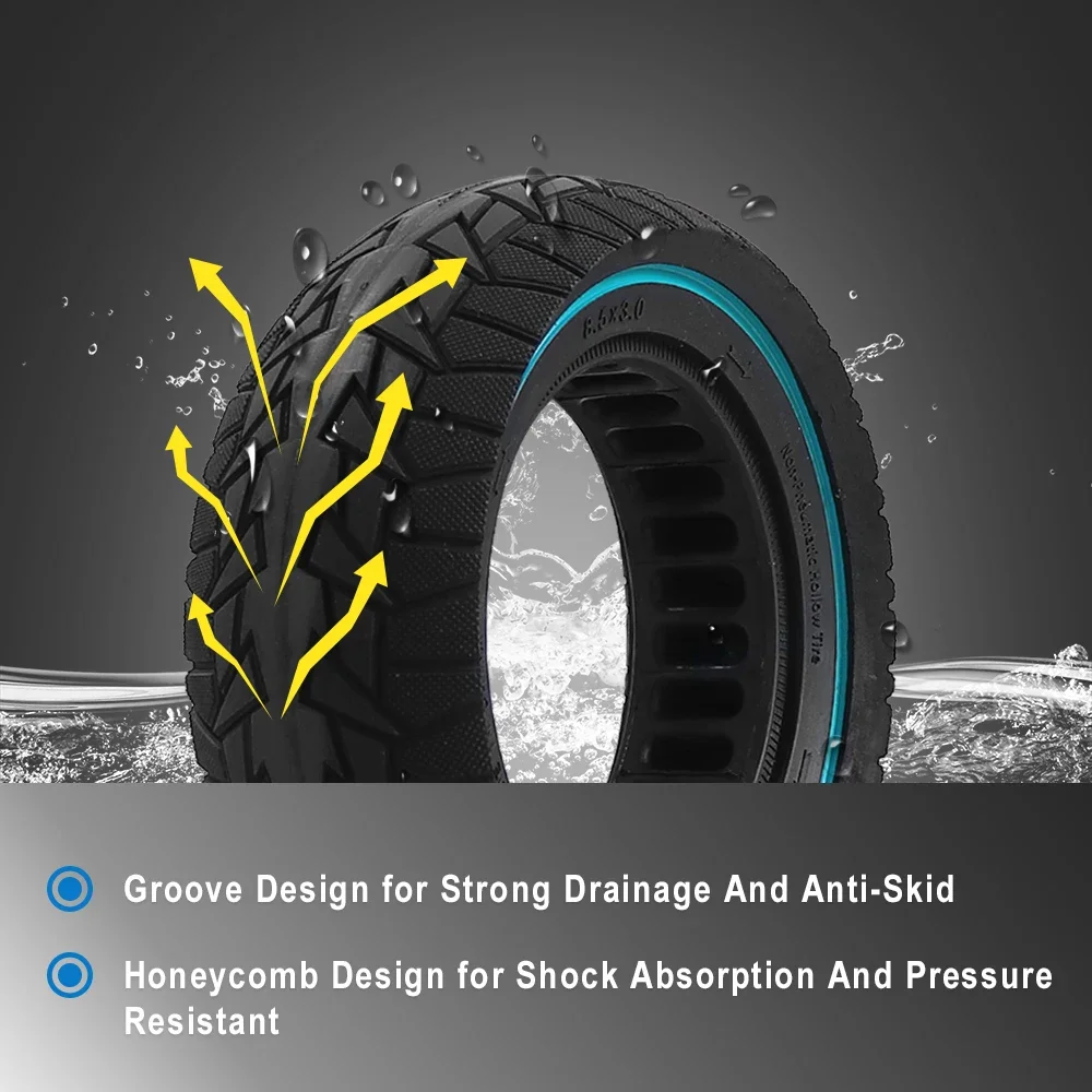 8.5x3.0 Thickened Solid Tire for Kugoo G2 Pro for VSETT 8 9 +/for Zero 8 9 Electric Scooter 8.5 Inche 8 1/2X3.0 Tubeless Tyre