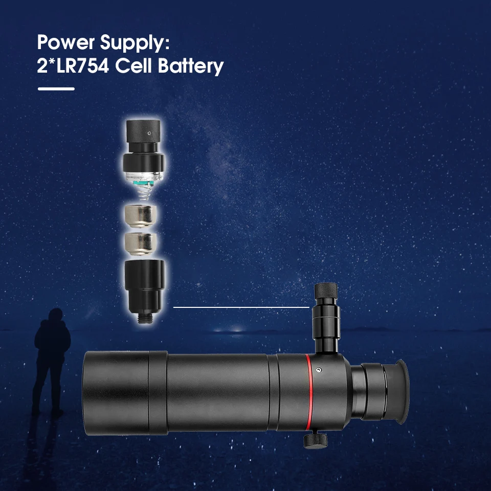 SVBONY SV208 Astronomical Telescope Finder Scope W/ Illuminated 8x50 Straight-Through Correct Image