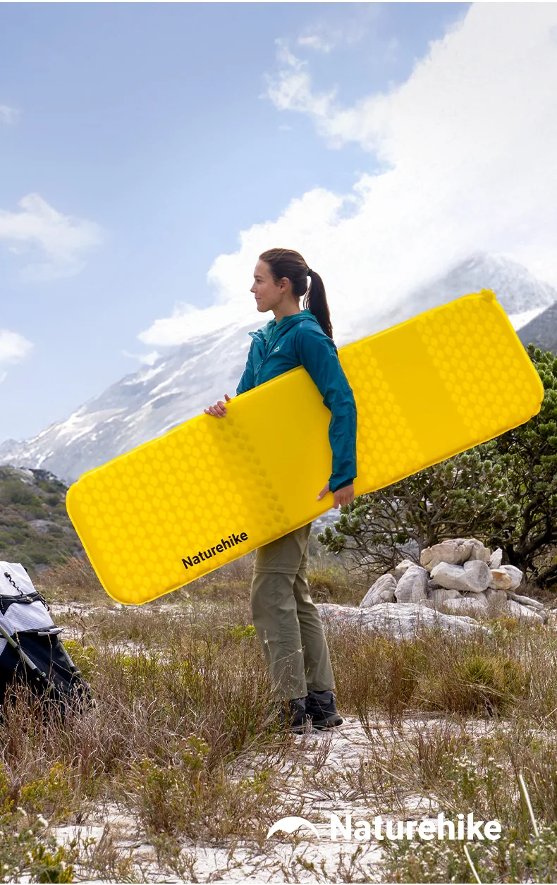 Naturehike Feather Bone 3.6R Ultralight Self-Inflating Mat Outdoor Moistureproof Pad Portable Foldable Camp Inflatable Cushion