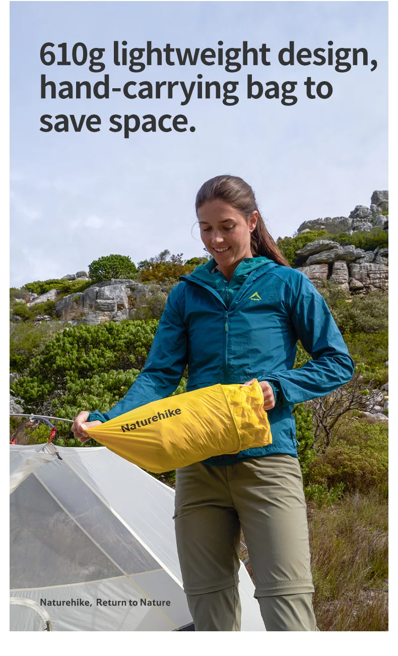 Naturehike Feather Bone 3.6R Ultralight Self-Inflating Mat Outdoor Moistureproof Pad Portable Foldable Camp Inflatable Cushion