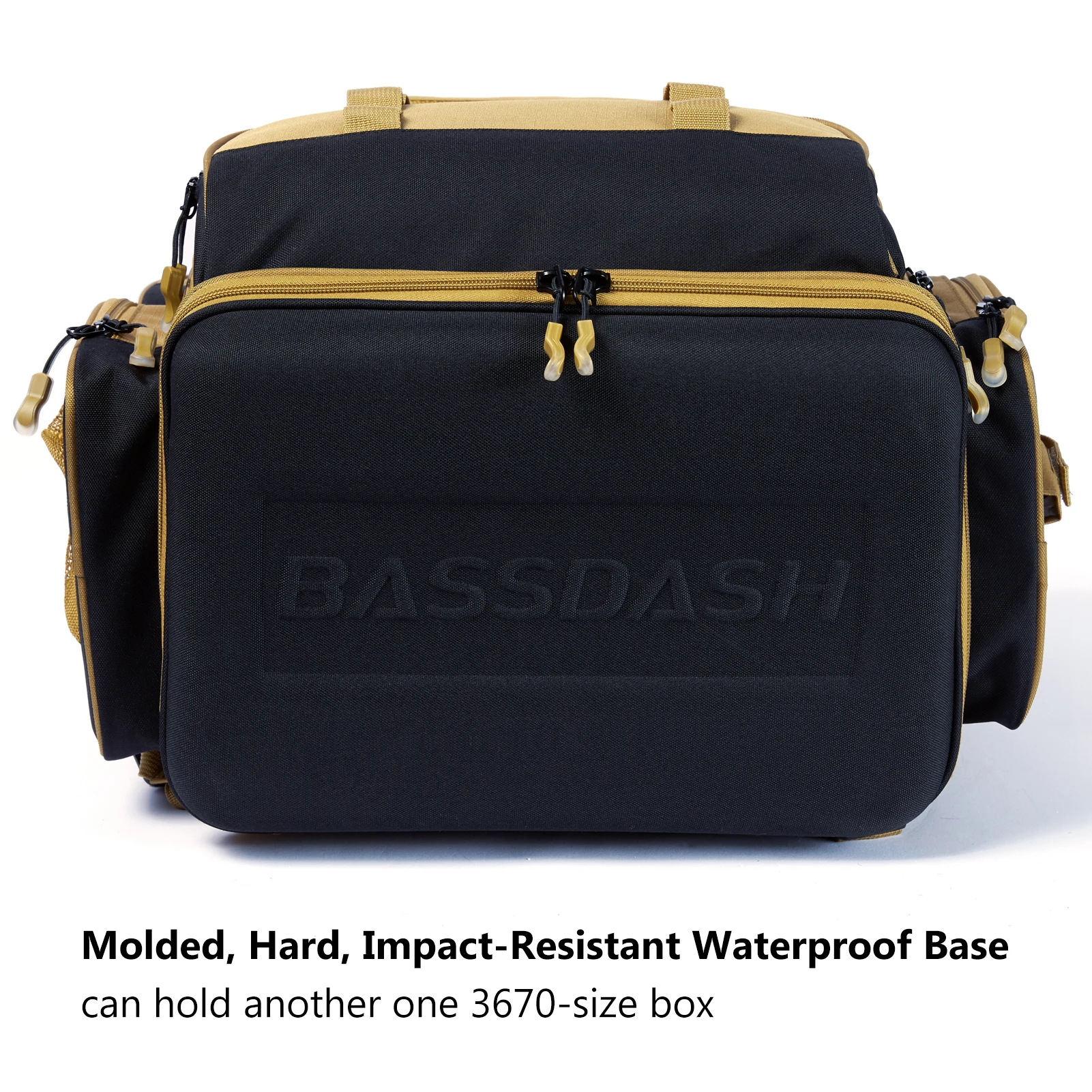 Bassdash Army Green Tactical Backpack Fishing Tackle Shoulder Bag With Protective Rain Cover SD2