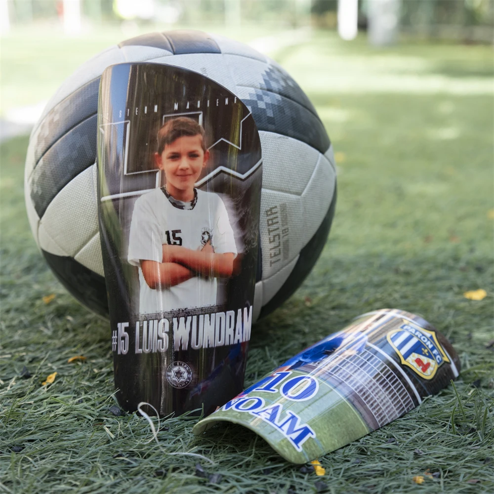 New Dropship Personalized Shin Guards Sports Soccer Pad Football Protective Leg Guard For Adult Kids Children Club Customization