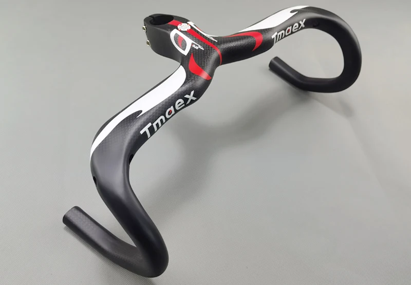 Cycling Carbon handlebar Integrated Handlebar Road Bike Handle Bars 3k Matte Ultralight Carbon Fibre Road Bicycle Handlebar