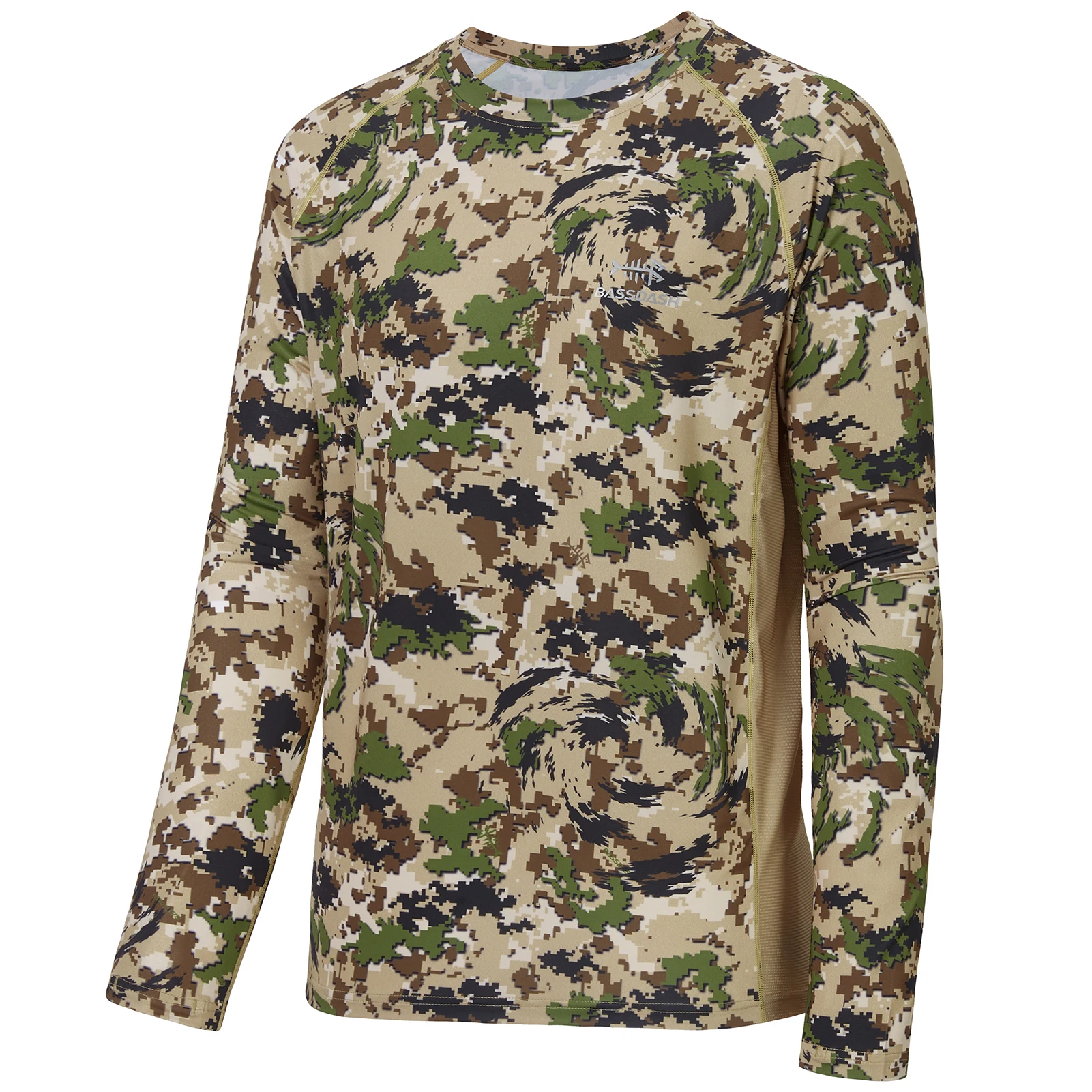 Bassdash FS13M Men's Hunting Camo Performance Long Sleeve Shirt Fishing UPF50+