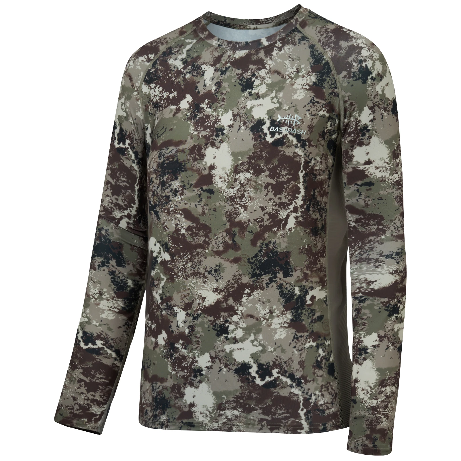 Bassdash FS13M Men's Hunting Camo Performance Long Sleeve Shirt Fishing UPF50+