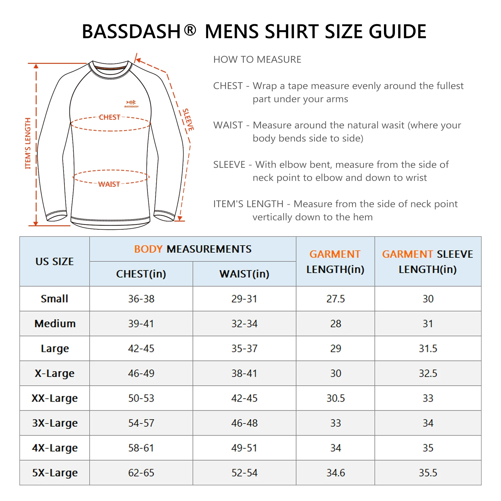 Bassdash FS13M Men's Hunting Camo Performance Long Sleeve Shirt Fishing UPF50+