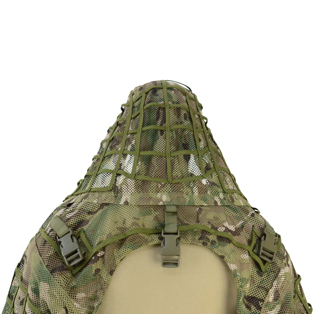 ROCOTACTICAL Tactical Ghillie Suit Breathable Ghillie Viper Hood with 3D Leafy Stripes Sniper Coat for Wargame, Hunting, CS