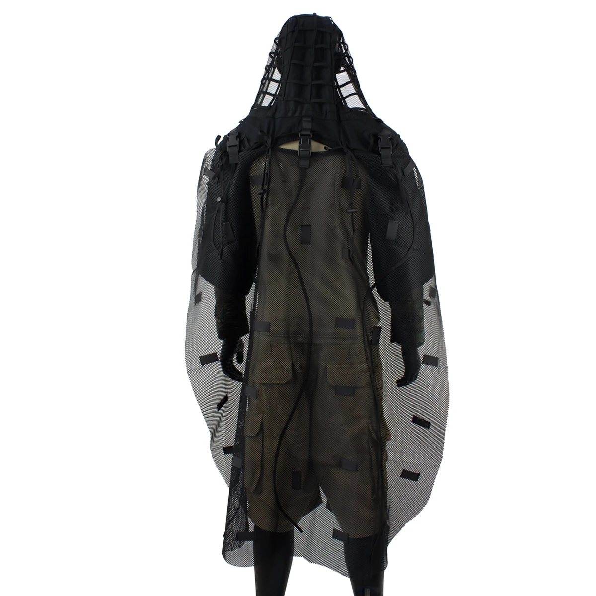 ROCOTACTICAL Tactical Ghillie Suit Breathable Ghillie Viper Hood with 3D Leafy Stripes Sniper Coat for Wargame, Hunting, CS