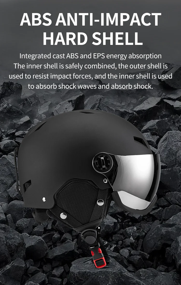 Eastinear's New Lightweight All-in-one Goggles Ski Helmet Men's and Women's Children's Outdoor Skiing and Snowboarding Equipment
