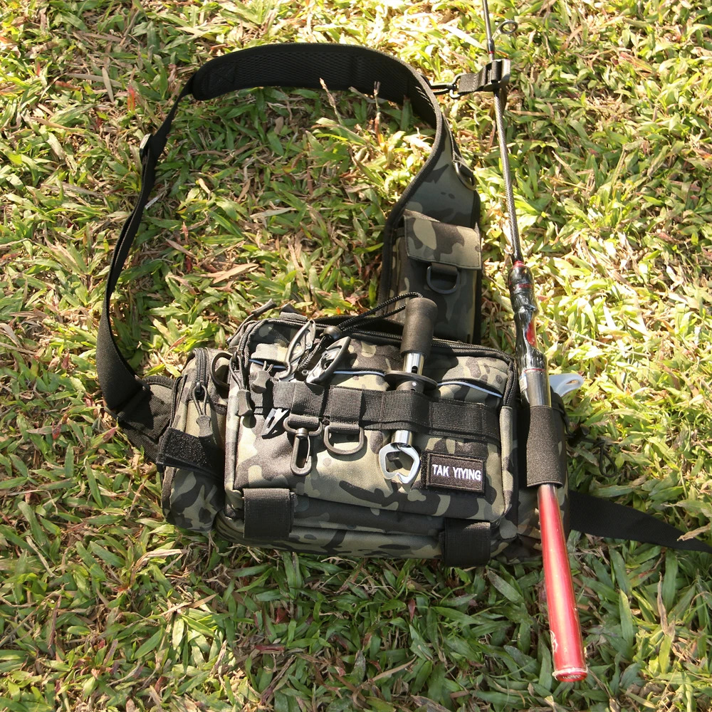 Hunting Shoulder Backpack,Sling Fishing Tackle Bag Outdoor Fishing Storage Pack