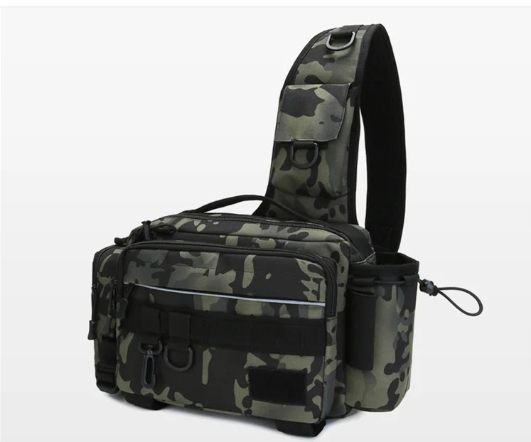 Hunting Shoulder Backpack,Sling Fishing Tackle Bag Outdoor Fishing Storage Pack