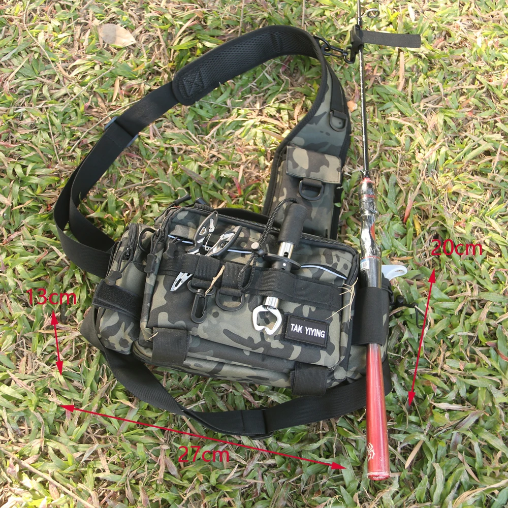 Hunting Shoulder Backpack,Sling Fishing Tackle Bag Outdoor Fishing Storage Pack