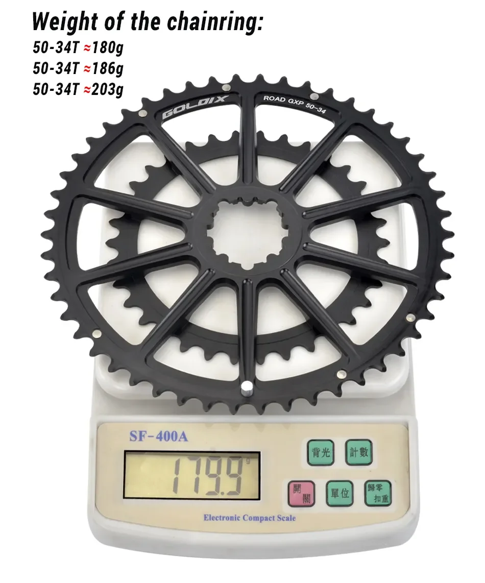 GOLDIX CNC ROAD Cranks Arms Bicycle Crankset BSA BB92 Gravel ROAD Crank 170/175mm Chainring Crown 50-34T for Carbon Fiber Frame