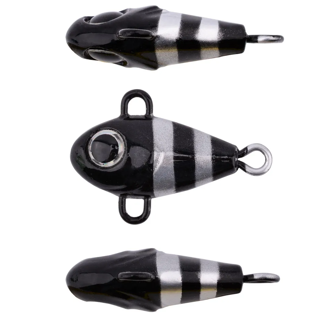 20pcs Metal VIB Fishing Lure Spinnerbait 6g 10g 14g 17g 20g 25g Crankbaits VIB Blade Bait 3D Eyes With Treble Hooks