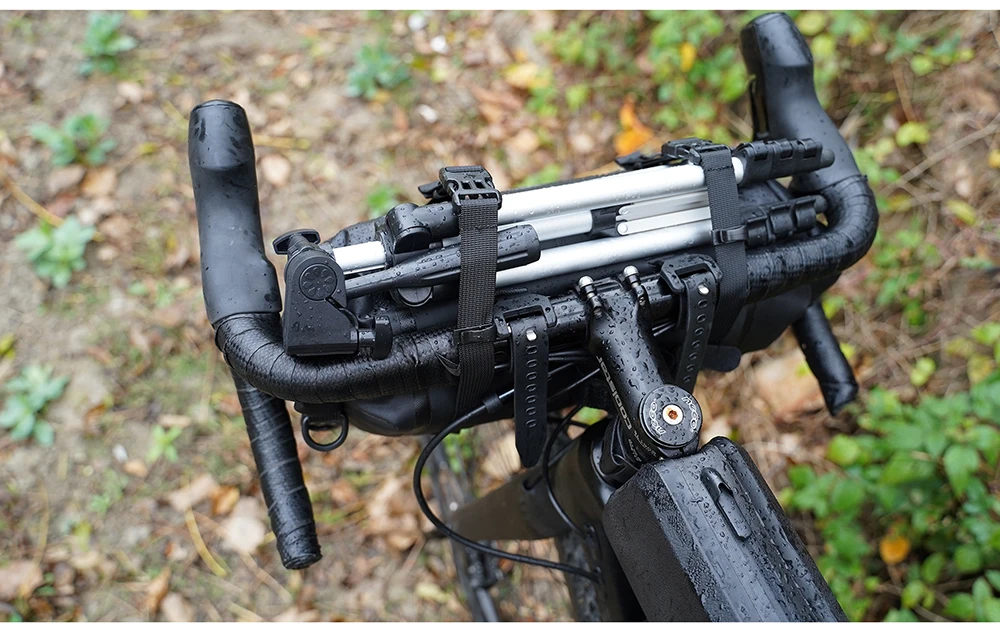 Rhinowalk Bicycle Handlebar Bag 4L/8L/12L Waterproof Front Tube Bag Big Capacity Cycling Commuting Storage Pack Shoulder Bag