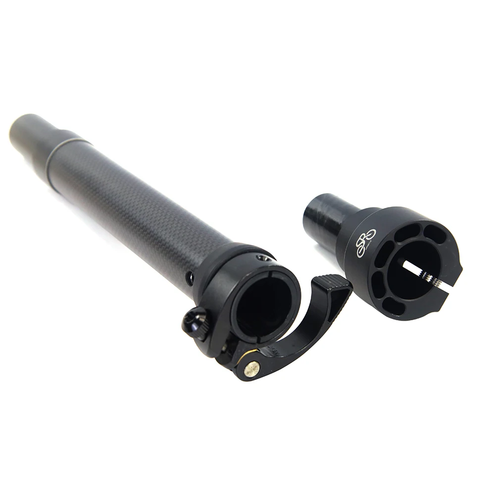 SILVEROCK-Folding Bike Carbon Stem Bike Headtube 28.6mm for FNHON DAHON Folding Bike, Handlebar Stem, 330mm, 350mm, 370mm, 420mm