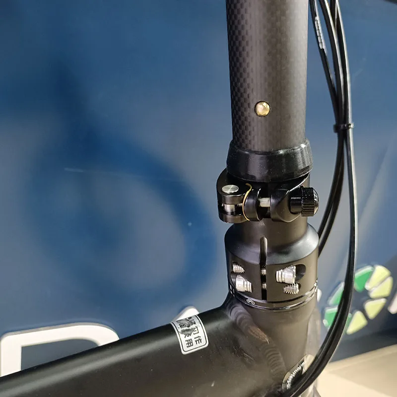 SILVEROCK-Folding Bike Carbon Stem Bike Headtube 28.6mm for FNHON DAHON Folding Bike, Handlebar Stem, 330mm, 350mm, 370mm, 420mm