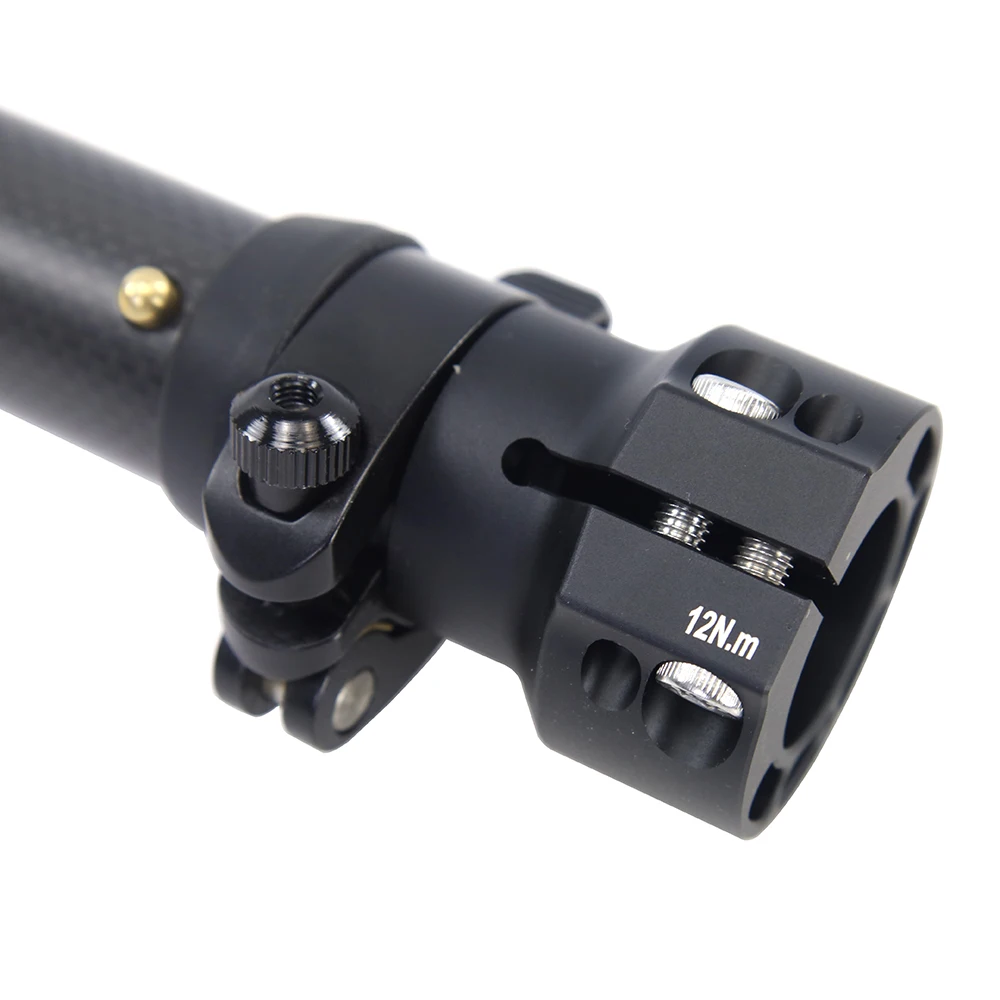 SILVEROCK-Folding Bike Carbon Stem Bike Headtube 28.6mm for FNHON DAHON Folding Bike, Handlebar Stem, 330mm, 350mm, 370mm, 420mm