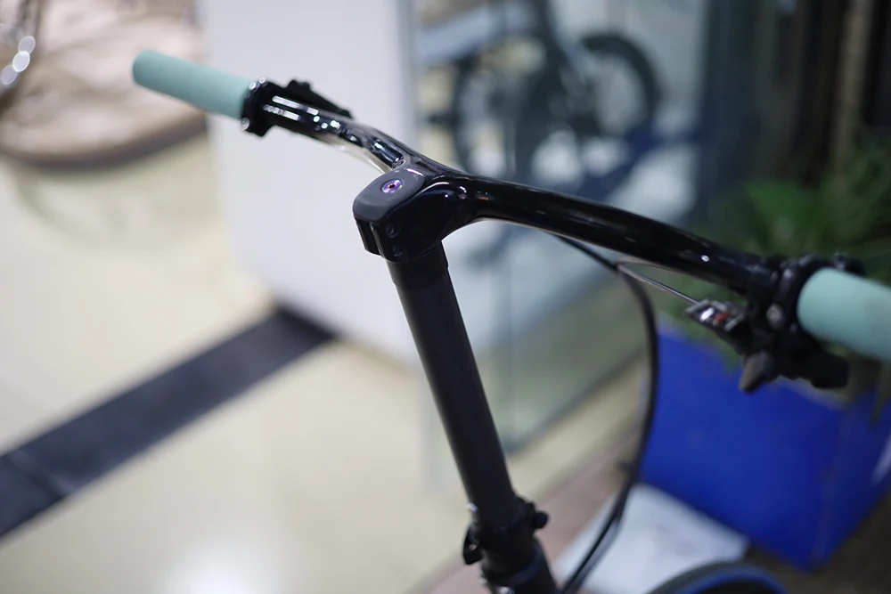 SILVEROCK-Folding Bike Carbon Stem Bike Headtube 28.6mm for FNHON DAHON Folding Bike, Handlebar Stem, 330mm, 350mm, 370mm, 420mm
