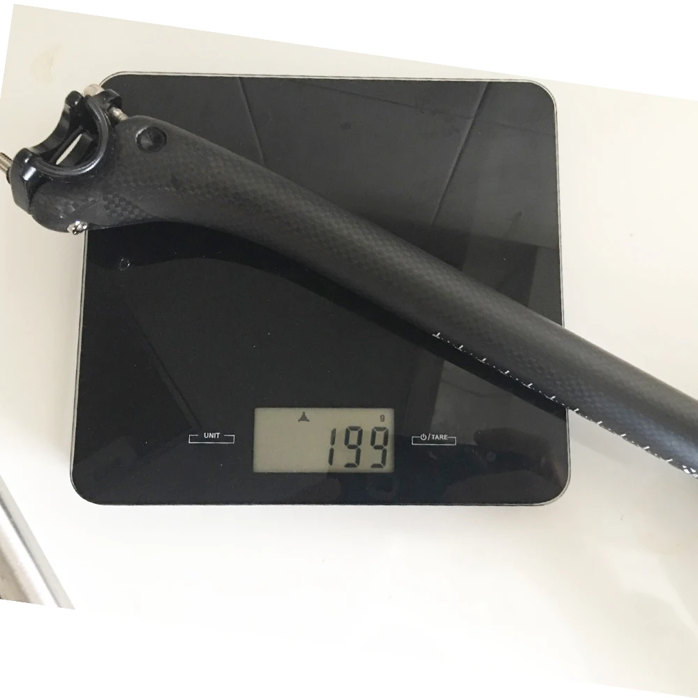No Logo Carbon MTB Seatpost Bicycle Seat Post Offset 25mm Road Bike Seatpost 25.4/27.2/30.8/31.6mm Mountain Bike Seat Tube