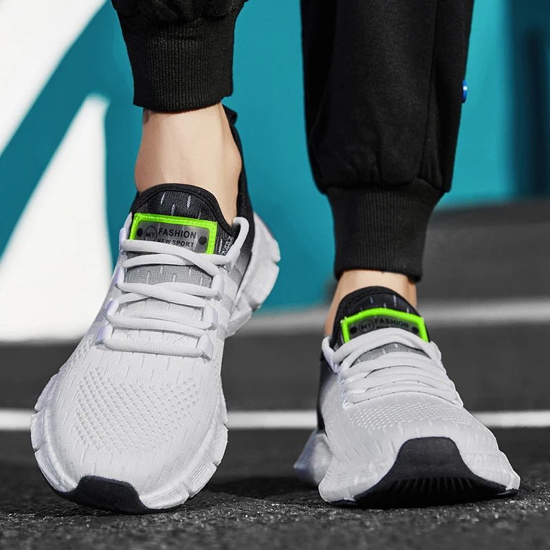 Fashion Outdoor Men Runnning Shoes Lightweight Jogging Sport shoes Men Sneakers Breathable Casual Shoes Mesh Comfortable Zapatos