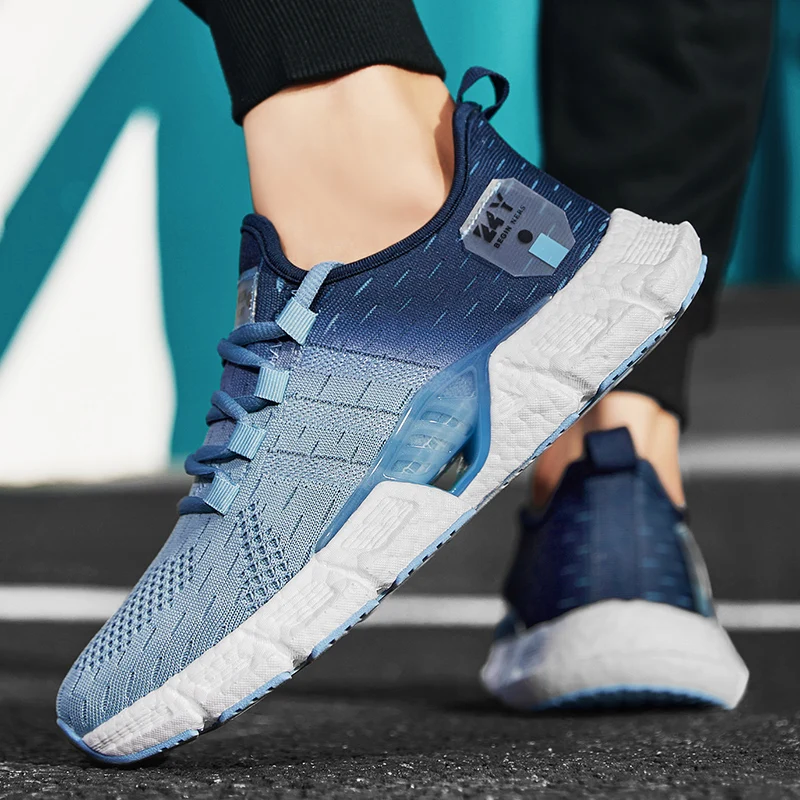 Fashion Outdoor Men Runnning Shoes Lightweight Jogging Sport shoes Men Sneakers Breathable Casual Shoes Mesh Comfortable Zapatos