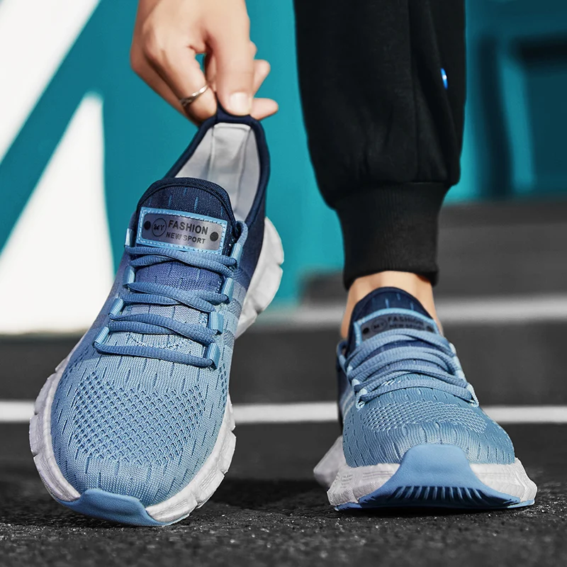 Fashion Outdoor Men Runnning Shoes Lightweight Jogging Sport shoes Men Sneakers Breathable Casual Shoes Mesh Comfortable Zapatos