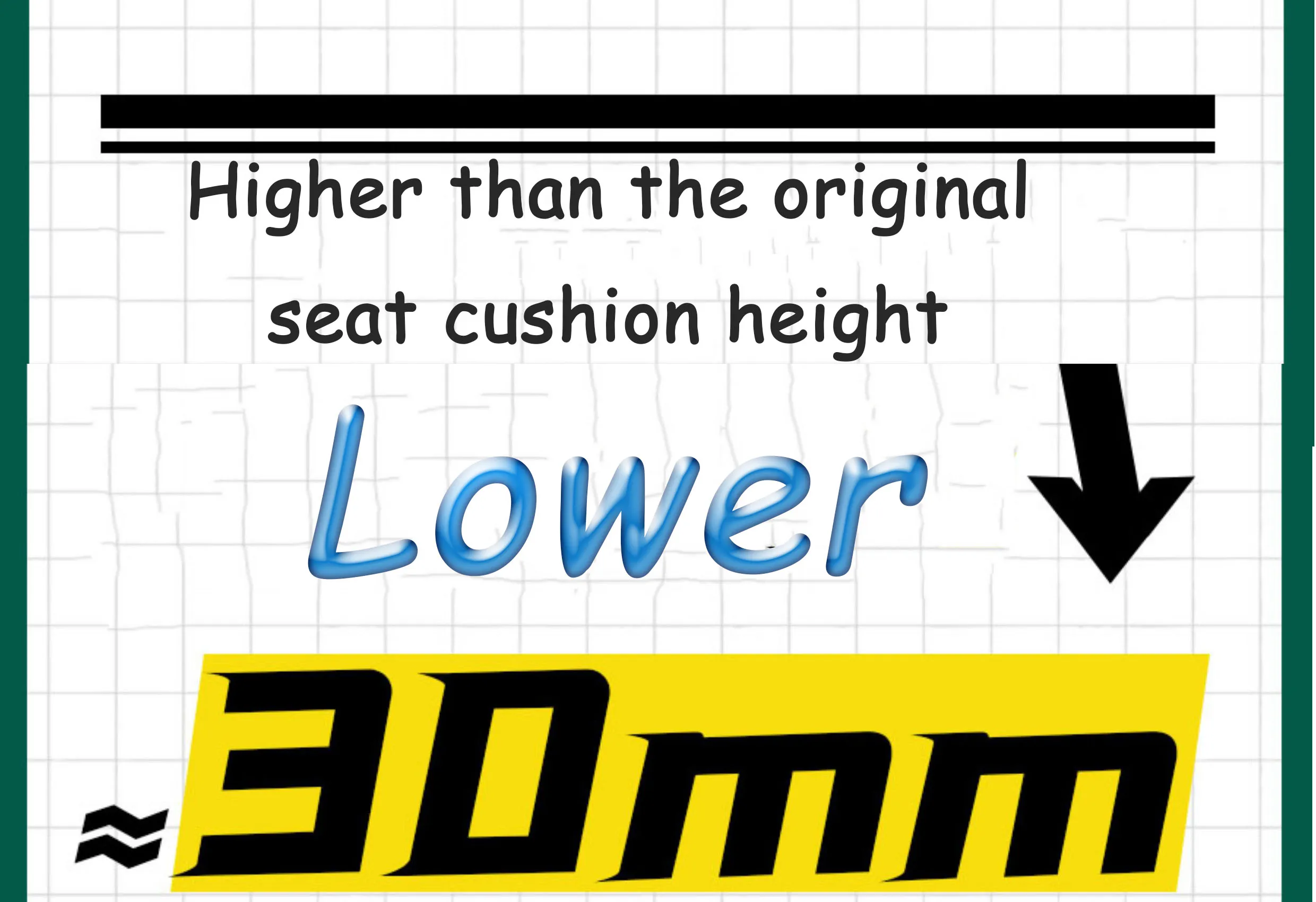 2022-2024/2025 /2026 Ultra Bee Official Upgrade Accessories Ultra Thin Seat Cushion UB Lowered Seat