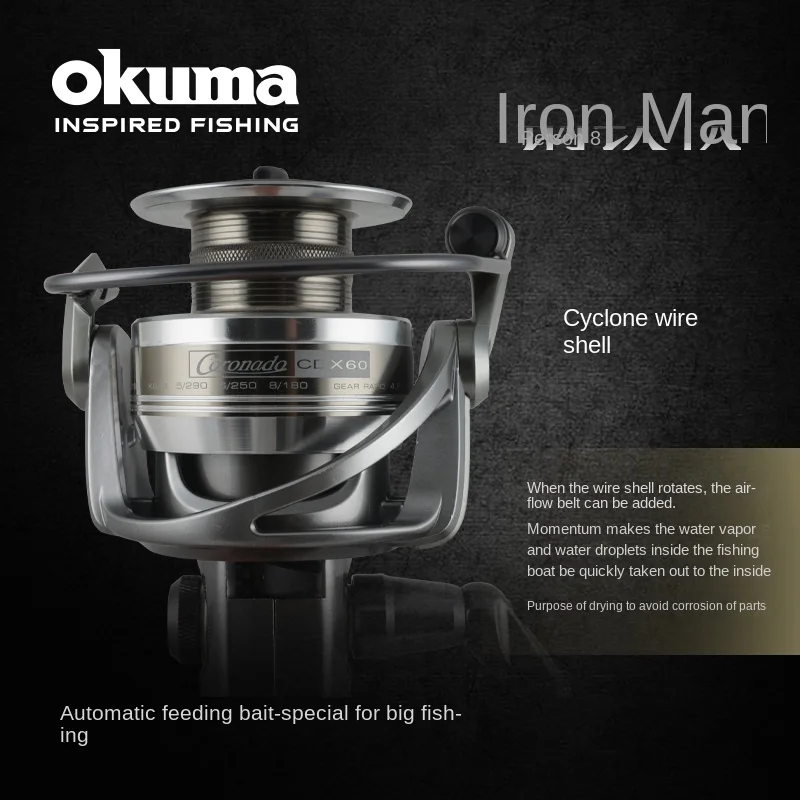 Okuma Coronado CDX Baitfeeder Spinning Fishing Reel
