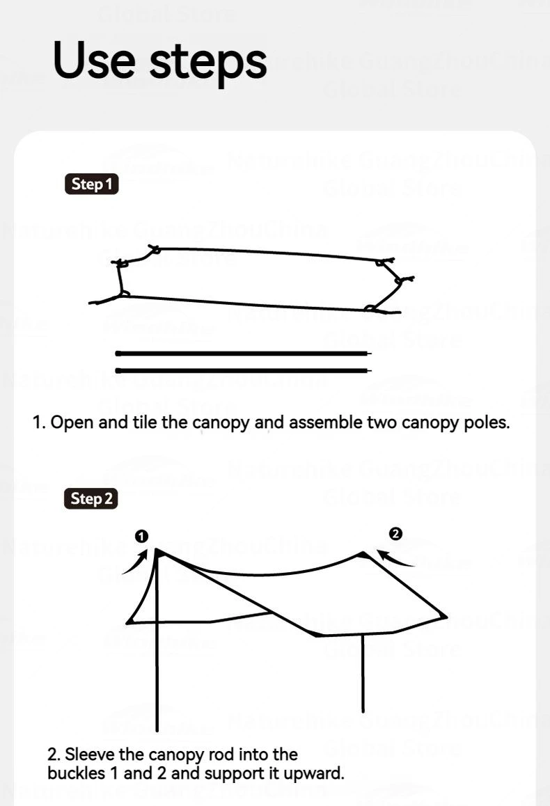 Naturehike Camping Tarp Shelter Portable Black Coating Sun Shelter High Quality Ultralight Canopy Waterproof Ourdoor Picnic