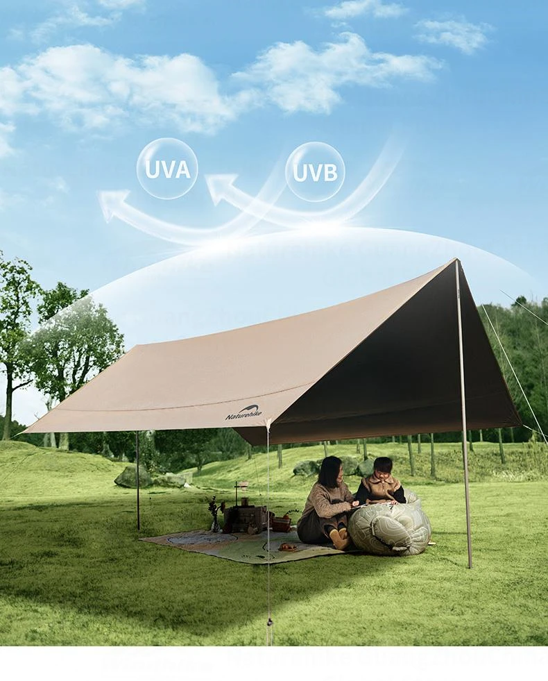 Naturehike Camping Tarp Shelter Portable Black Coating Sun Shelter High Quality Ultralight Canopy Waterproof Ourdoor Picnic